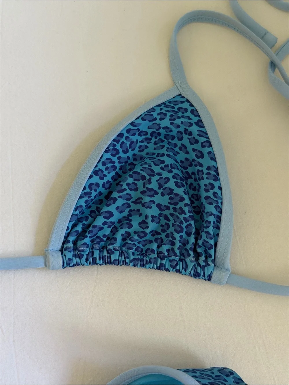Frankie’s bikinis blue leopard bikini